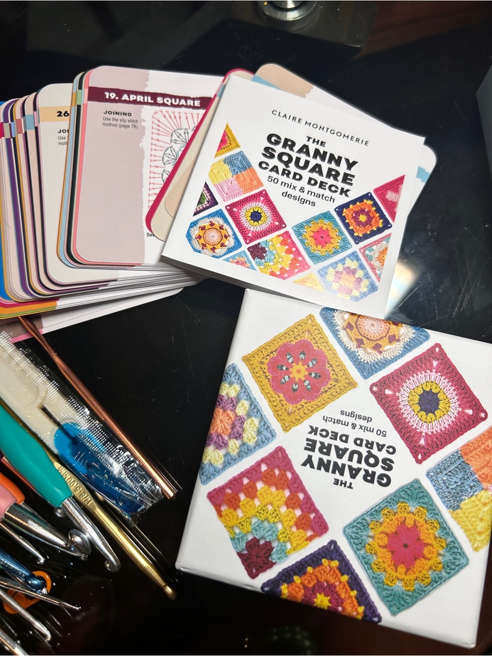 Crochet & Macramé Craft Bundle | Pumpkin Kit, Granny Square Deck & Tools